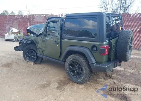 2021 Jeep Wrangler Willys 4X4 из США, поврежденный, VIN 1C4GJXAG5MW843128